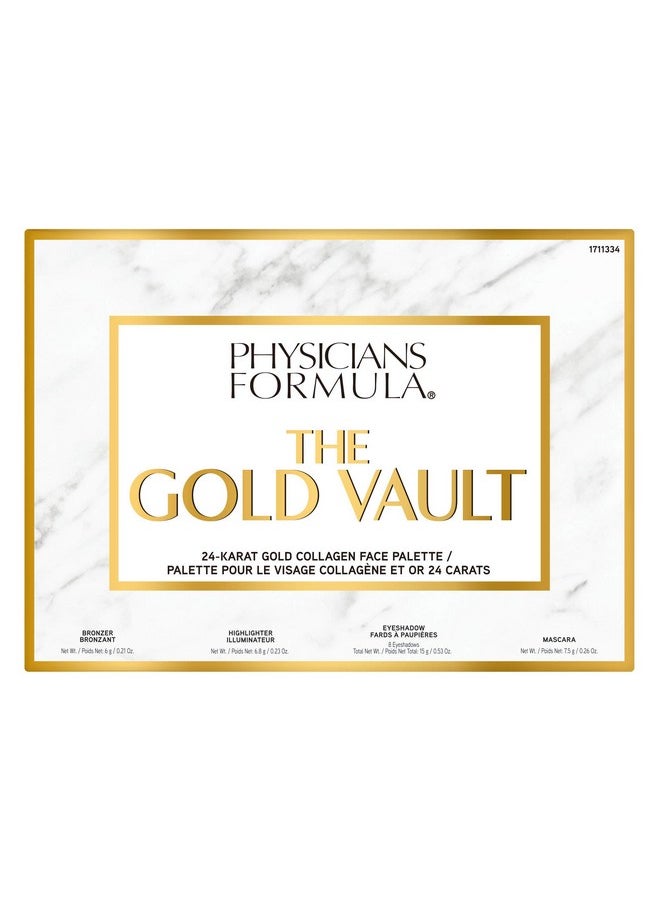 Physicians Formula 24-Karat Gold Shimmer Makeup Set, Face Palette, The Gold Vault, Mascara, Eyeshadow, Christmas Gift