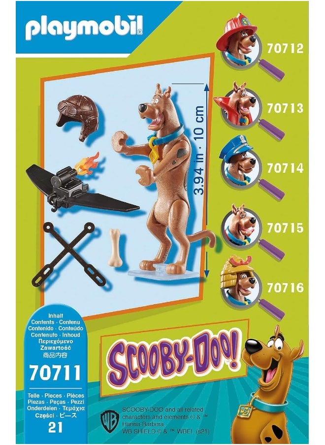 Playmobil SCOOBY-DOO! 70711 Collectible Pilot Figure, for Children Ages 5+