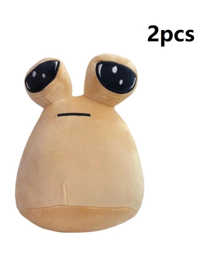 2PCS My Pet Alien Pou Plush Toy, 22cm Cute Stuffed Toy,  for Kids and Adults