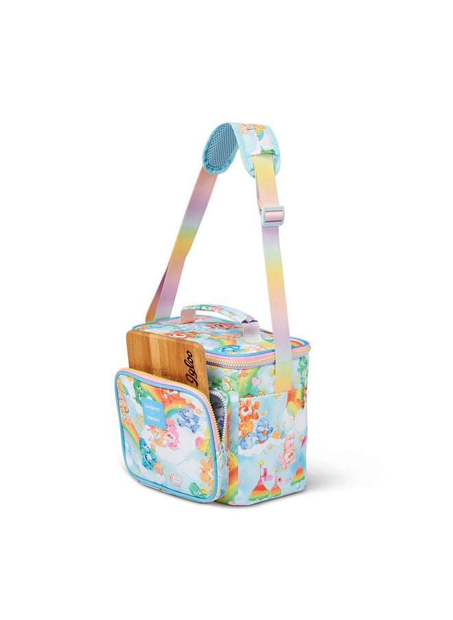 Igloo 90s Retro Collection Square Lunch Box Cooler with Front Pocket and Adjustable Strap,Insulated Leakproof Lunch Cooler Bag, Reusable Lunch Tote