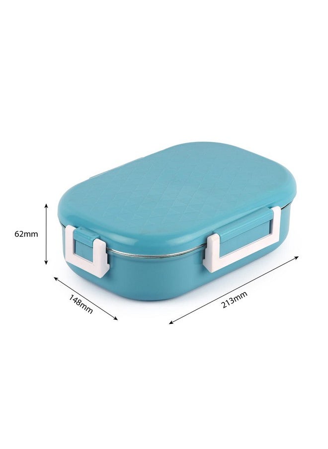 CELLO Altro Neo Lunch Box, Neo Blue, 700ml, 2 Container Lunch Box for Kids | Steel Insulated Lunch Box with Veg Box | Leak-Proof Air Tight Container Tiffin Box for Kids | Ideal for School & Picnic