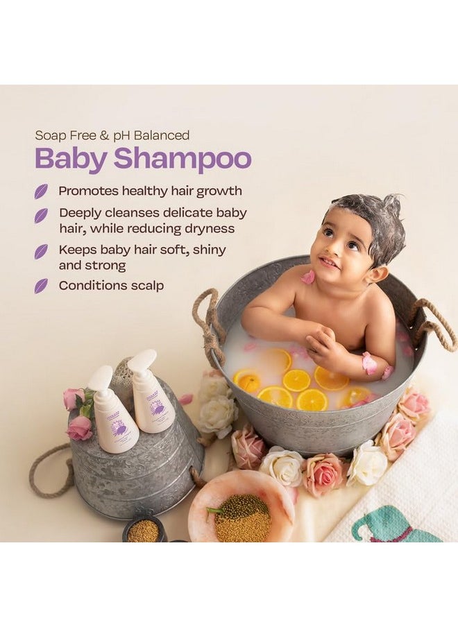 Maate Baby Shampoo (Pack of 2*250 ml) | Deep Cleanses, Nourishes Scalp & Hair | With Ayurvedic Herbs Shikakai & Amla | Baby Shampoo For Kids 0-12 Years | Baby Hair Shampoo |Tear Free & Chemical Free