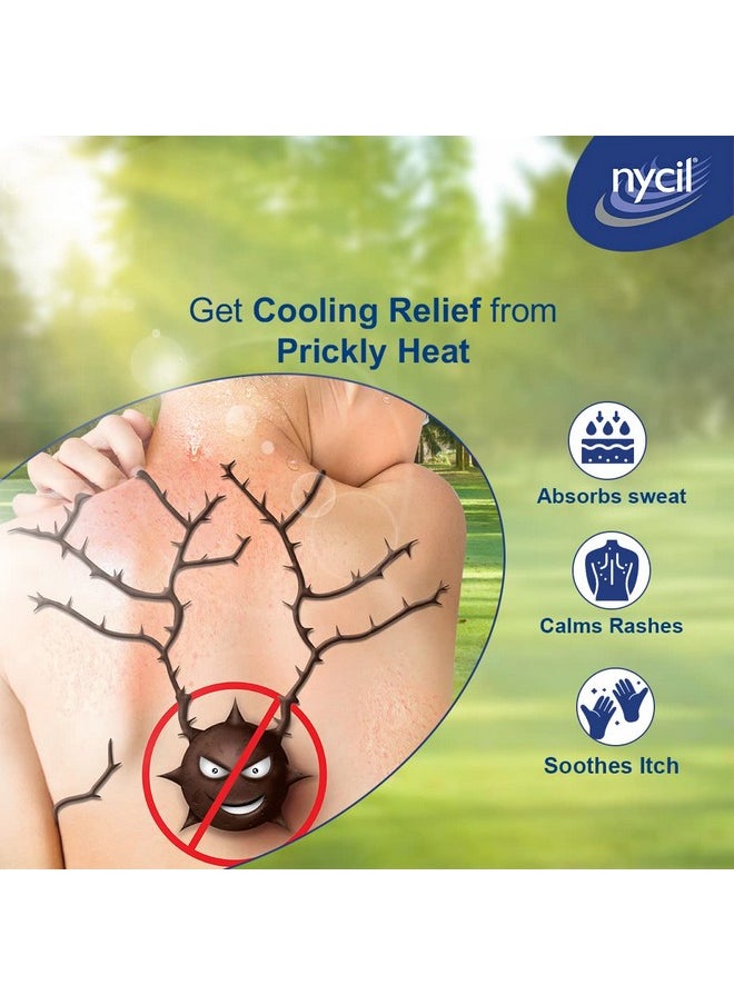 Nycil Germ Expert Cool Aloe Prickly Heat And Cooling Powder - 150 G + 50 G Free (Nycil Cool Herbal Powder) | Get Relief From Skin Problems