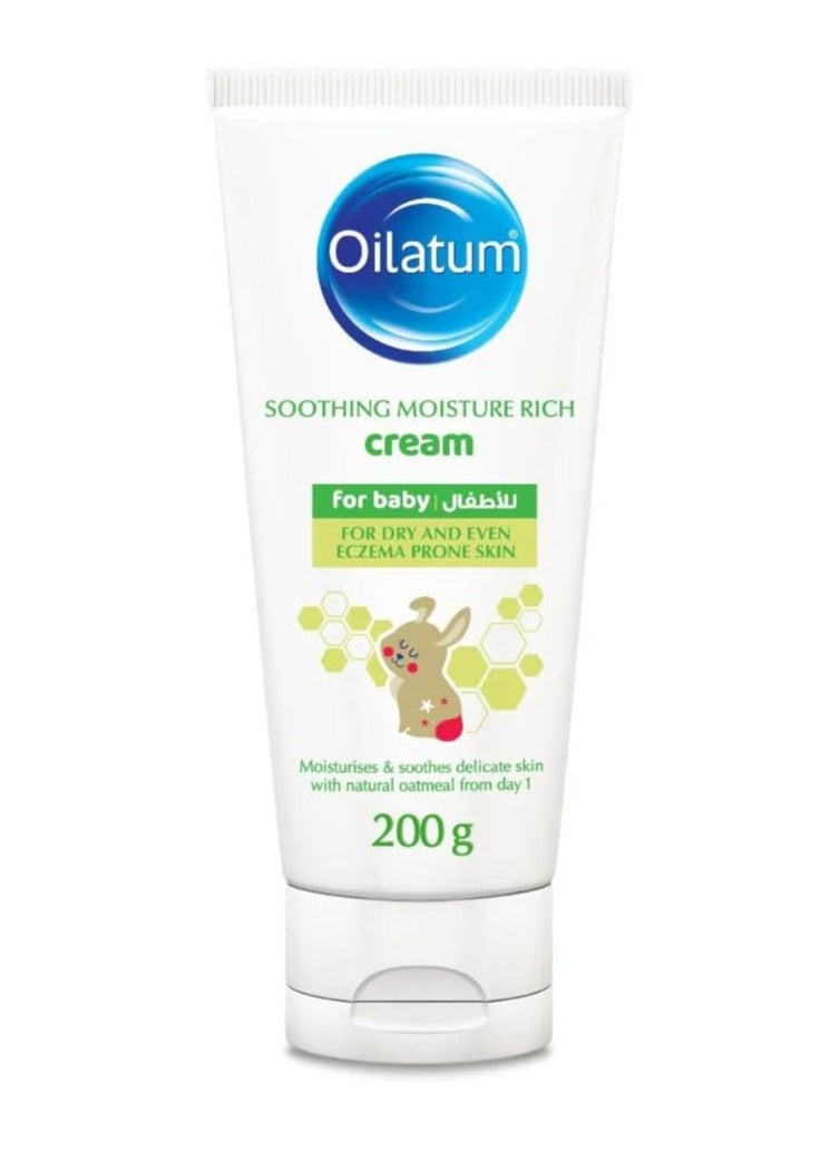 Oilatum Baby Moisture Rich Cream 200g – Soothing Relief for Dry & Eczema-Prone Skin