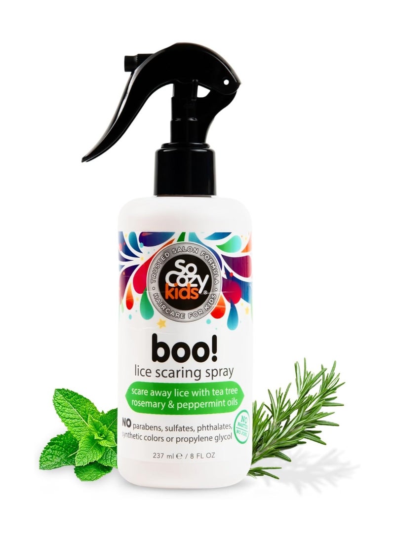 Lice Scaring Conditioning Spray For Kids Hair, Clinically Proven to Repel Lice, 8 fl oz, No Parabens, Sulfates, Synthetic Colors