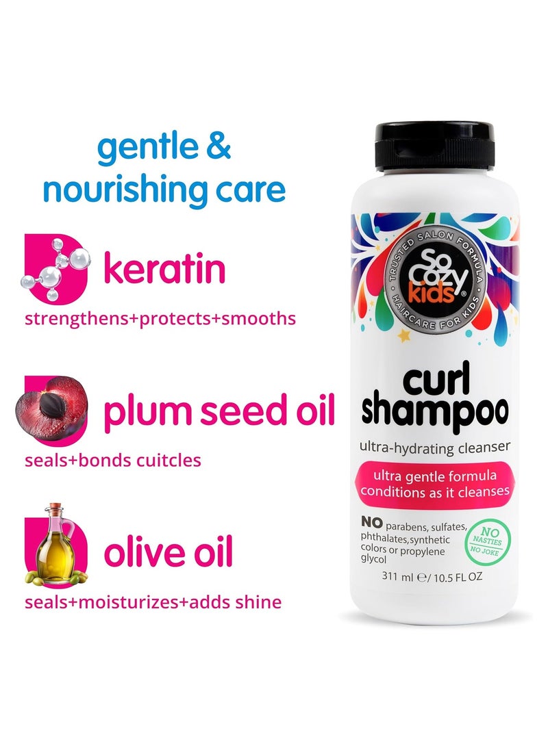 Curl Shampoo Sweet-Creme, No Frizz or Fuss, Curls Done Right, 10.5 fl. oz.