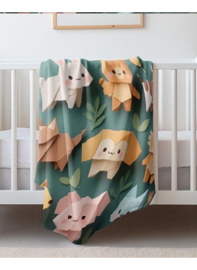 Children's or student cartoon flannel thin blanket (warm and comfortable, suitable for sleep, games) 100cm*150cm - 177