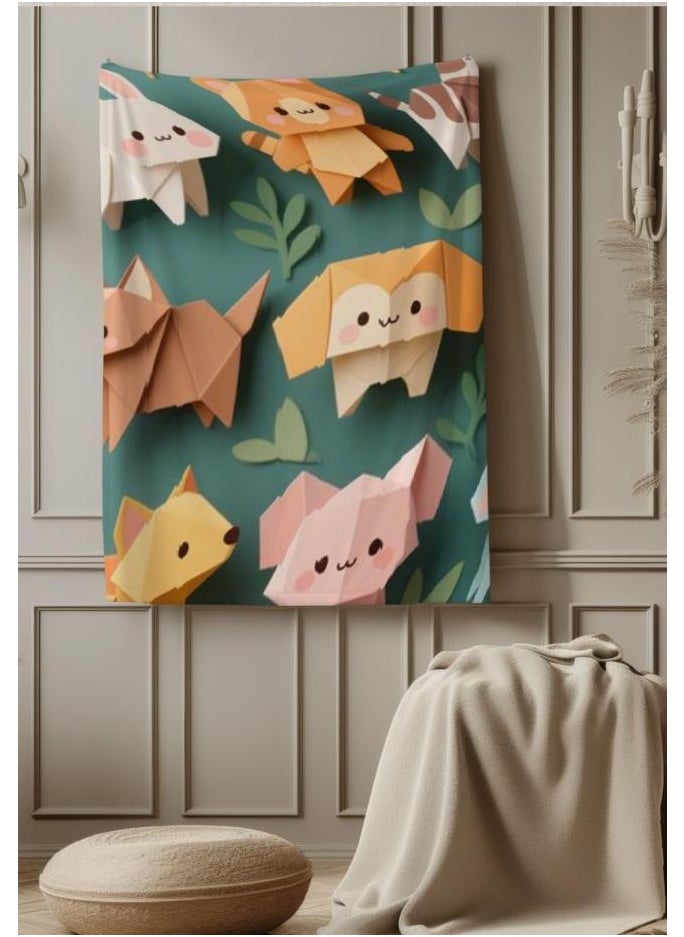 Children's or student cartoon flannel thin blanket (warm and comfortable, suitable for sleep, games) 100cm*150cm - 177