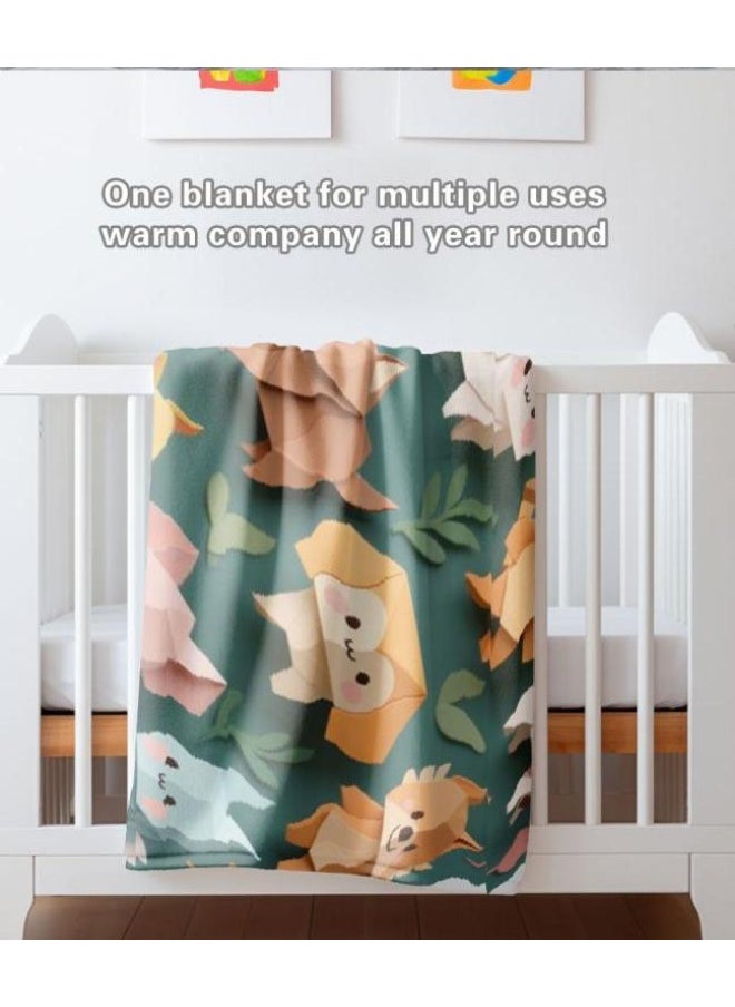 Children's or student cartoon flannel thin blanket (warm and comfortable, suitable for sleep, games) 100cm*150cm - 177