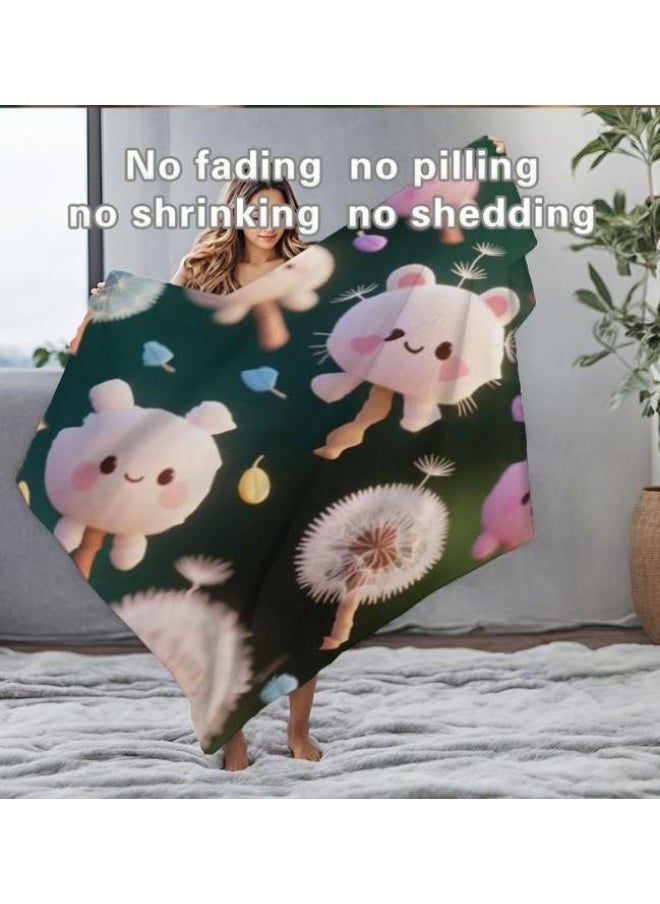 Children's or student cartoon flannel thin blanket (warm and comfortable, suitable for sleep, games) 100cm*150cm - 167