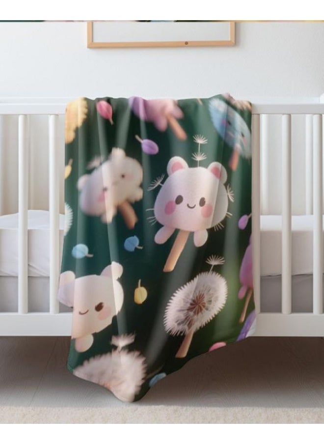 Children's or student cartoon flannel thin blanket (warm and comfortable, suitable for sleep, games) 100cm*150cm - 167