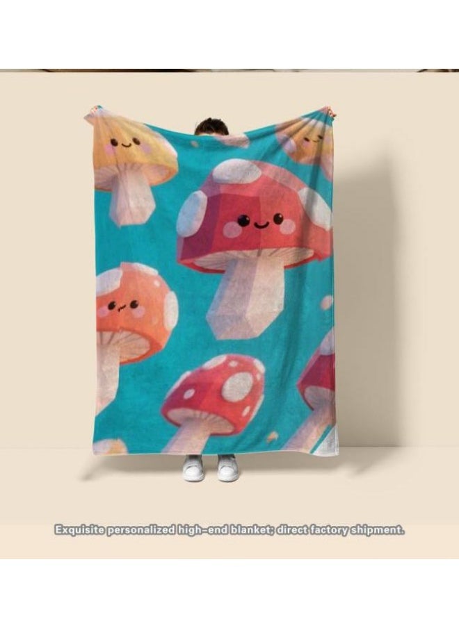 Children's or student cartoon flannel thin blanket (warm and comfortable, suitable for sleep, games) 100cm*150cm