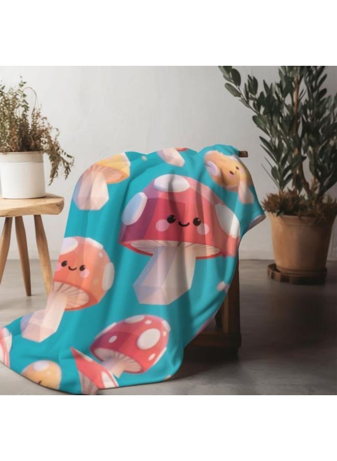 Children's or student cartoon flannel thin blanket (warm and comfortable, suitable for sleep, games) 100cm*150cm