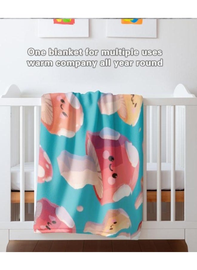 Children's or student cartoon flannel thin blanket (warm and comfortable, suitable for sleep, games) 100cm*150cm