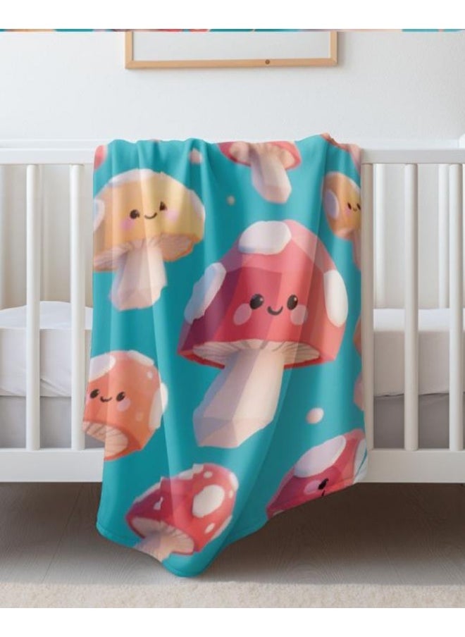 Children's or student cartoon flannel thin blanket (warm and comfortable, suitable for sleep, games) 100cm*150cm