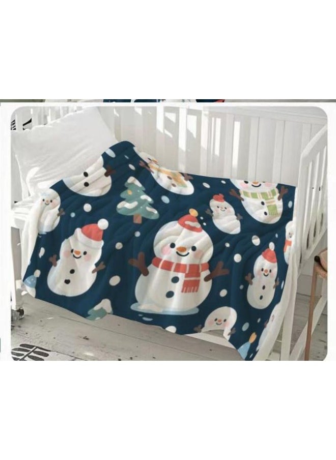 Children's or student cartoon flannel thin blanket (warm and comfortable, suitable for sleep, games) 100cm*150cm