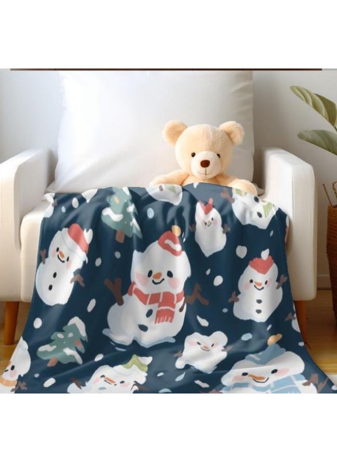 Children's or student cartoon flannel thin blanket (warm and comfortable, suitable for sleep, games) 100cm*150cm