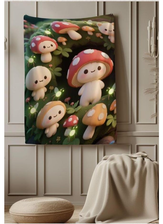 Children's or student cartoon flannel thin blanket (warm and comfortable, suitable for sleep, games) 100cm*150cm