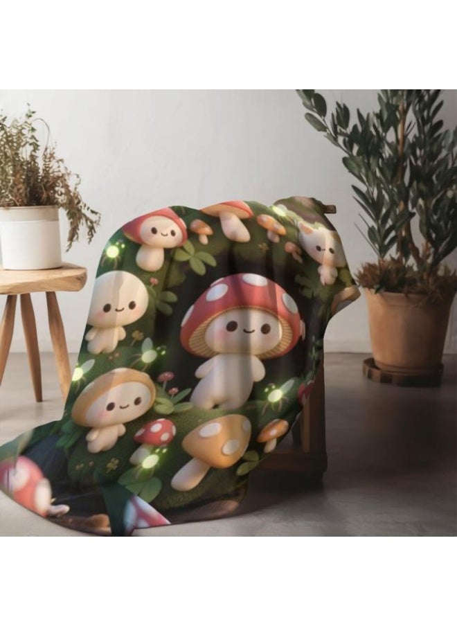 Children's or student cartoon flannel thin blanket (warm and comfortable, suitable for sleep, games) 100cm*150cm