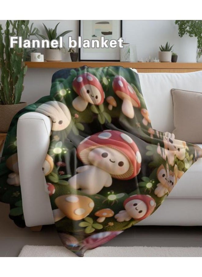 Children's or student cartoon flannel thin blanket (warm and comfortable, suitable for sleep, games) 100cm*150cm