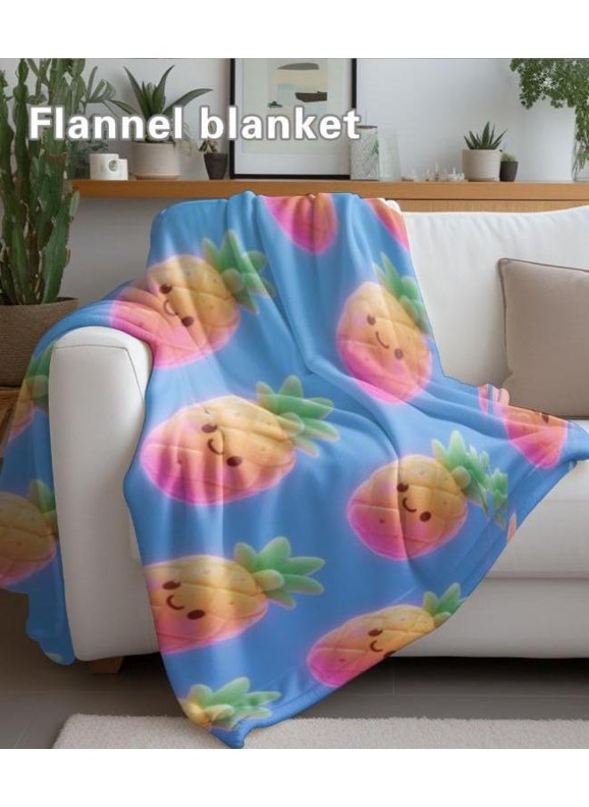 Children's or student cartoon flannel thin blanket (warm and comfortable, suitable for sleep, games) 100cm*150cm