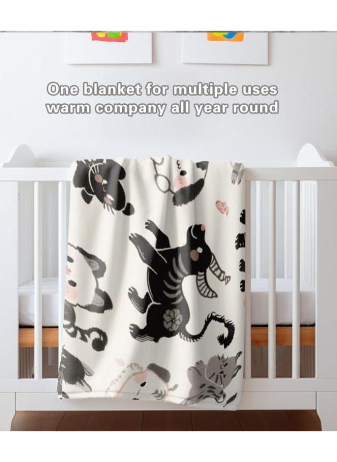 Children's or student cartoon flannel thin blanket (warm and comfortable, suitable for sleep, games) 100cm*150cm