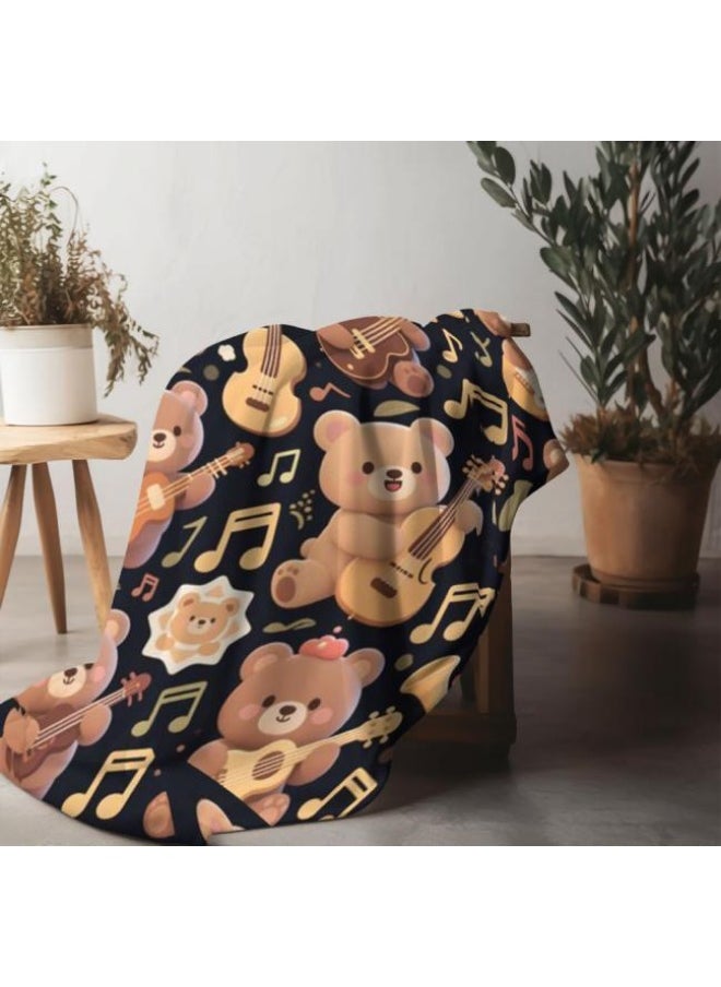 Children's or student cartoon flannel thin blanket (warm and comfortable, suitable for sleep, games) 100cm*150cm