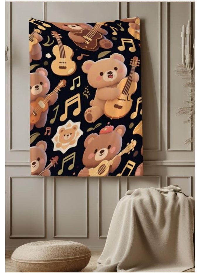 Children's or student cartoon flannel thin blanket (warm and comfortable, suitable for sleep, games) 100cm*150cm