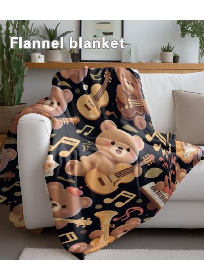 Children's or student cartoon flannel thin blanket (warm and comfortable, suitable for sleep, games) 100cm*150cm