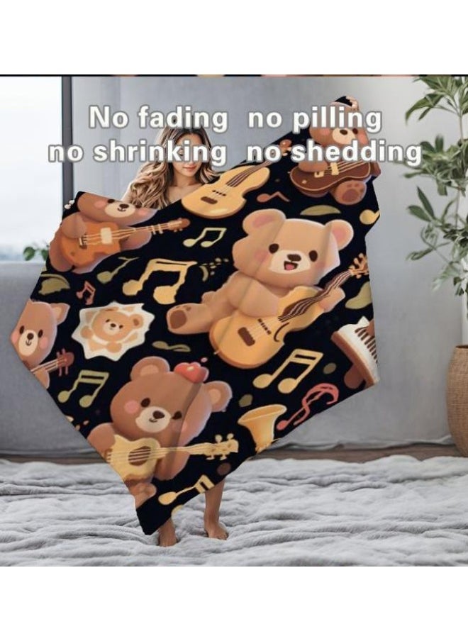 Children's or student cartoon flannel thin blanket (warm and comfortable, suitable for sleep, games) 100cm*150cm