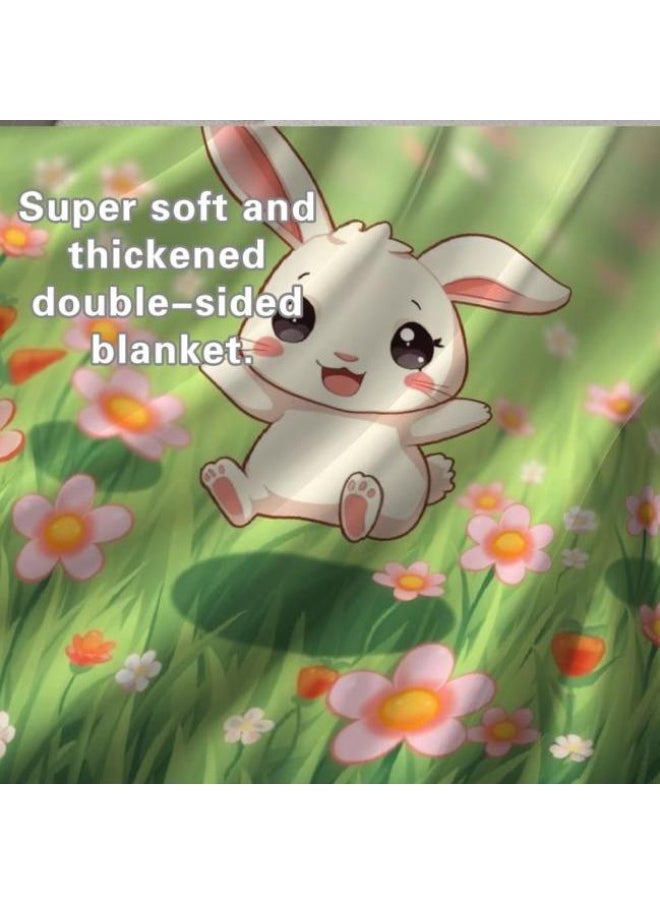 Children's or student cartoon flannel thin blanket (warm and comfortable, suitable for sleep, games) 100cm*150cm - 344