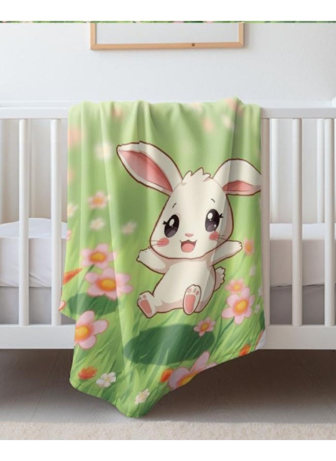 Children's or student cartoon flannel thin blanket (warm and comfortable, suitable for sleep, games) 100cm*150cm - 344