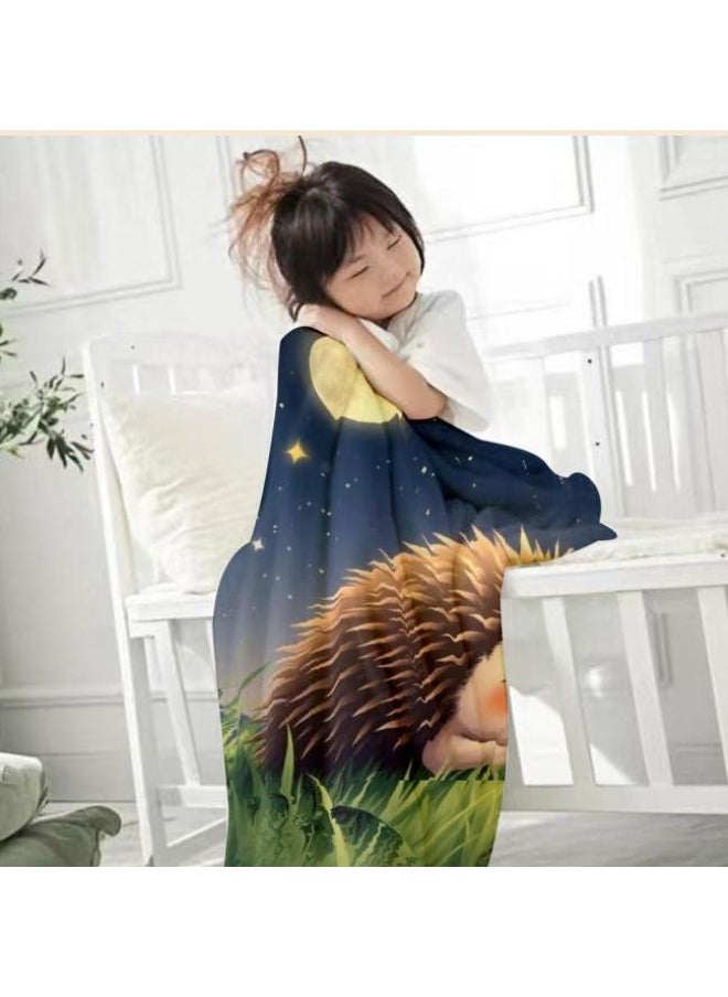 Children's or student cartoon flannel thin blanket (warm and comfortable, suitable for sleep, games) 100cm*150cm - 341