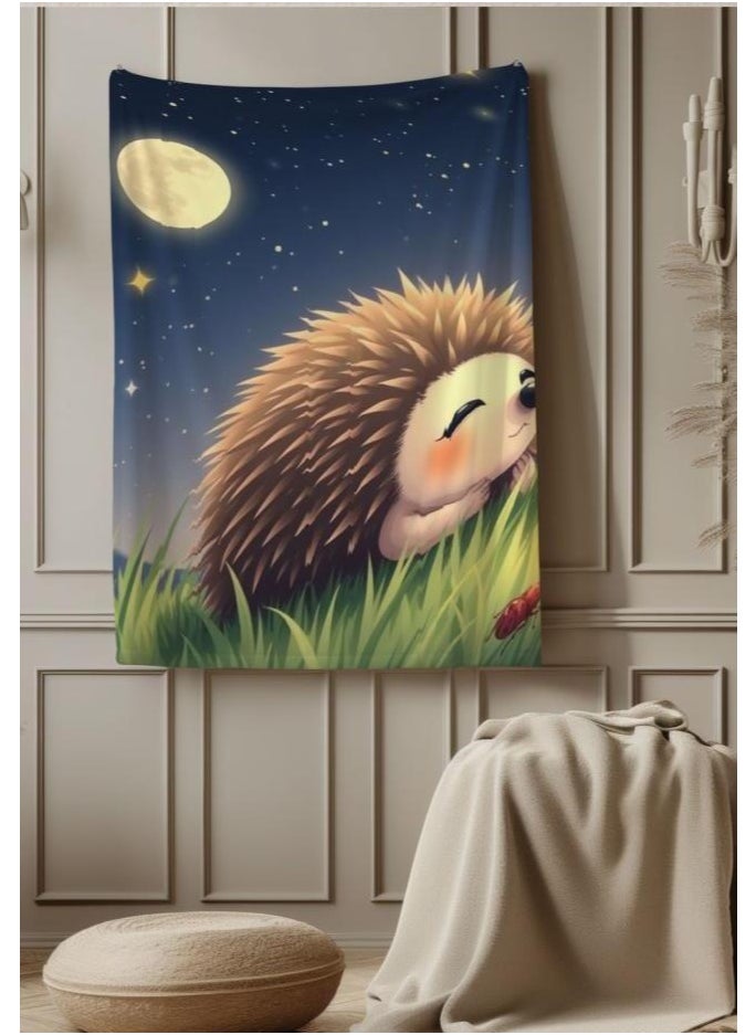 Children's or student cartoon flannel thin blanket (warm and comfortable, suitable for sleep, games) 100cm*150cm - 341