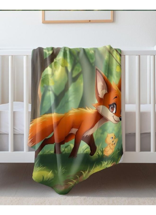 Children's or student cartoon flannel thin blanket (warm and comfortable, suitable for sleep, games) 100cm*150cm - 334