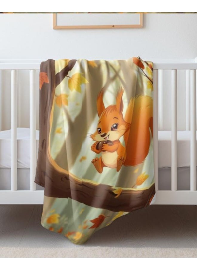 Children's or student cartoon flannel thin blanket (warm and comfortable, suitable for sleep, games) 100cm*150cm - 316