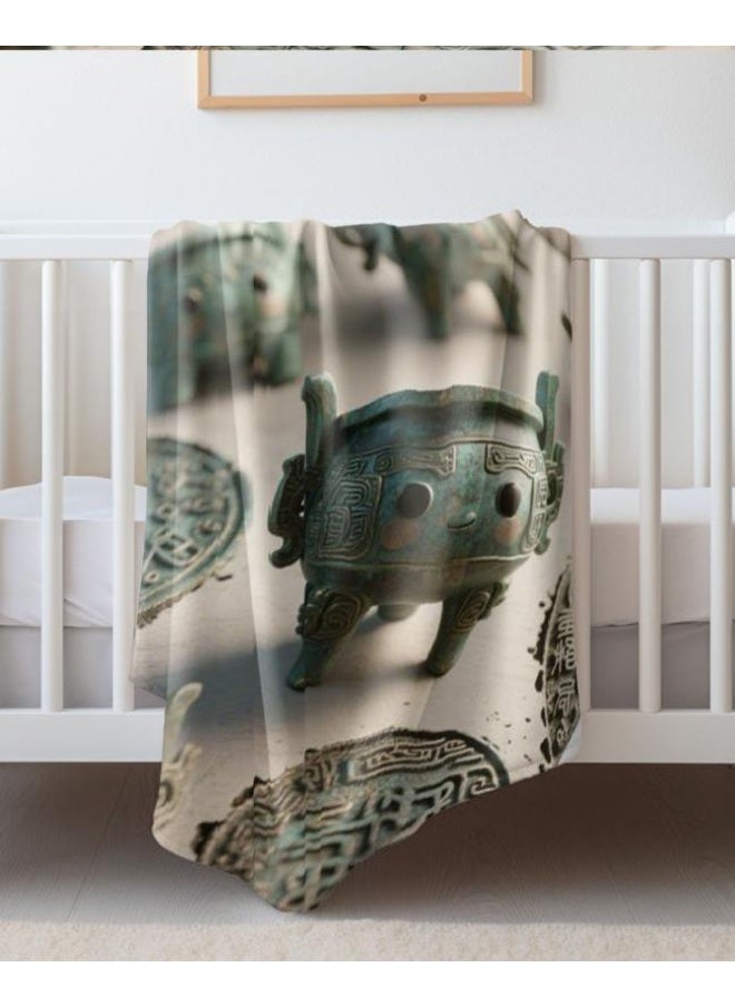 Children's or student cartoon flannel thin blanket (warm and comfortable, suitable for sleep, games) 100cm*150cm