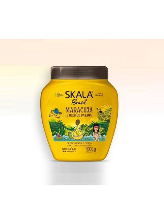 Hair Type 3ABC - Mais Cachos & Passion Fruit Combo - Hydrate Curls, Eliminate Frizz, For Curly Hair - 2-IN-1 Conditioning Treatment & Cream to Comb