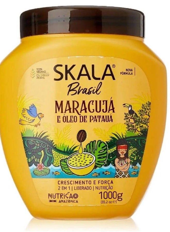Hair Type 3ABC - Mais Cachos & Passion Fruit Combo - Hydrate Curls, Eliminate Frizz, For Curly Hair - 2-IN-1 Conditioning Treatment & Cream to Comb