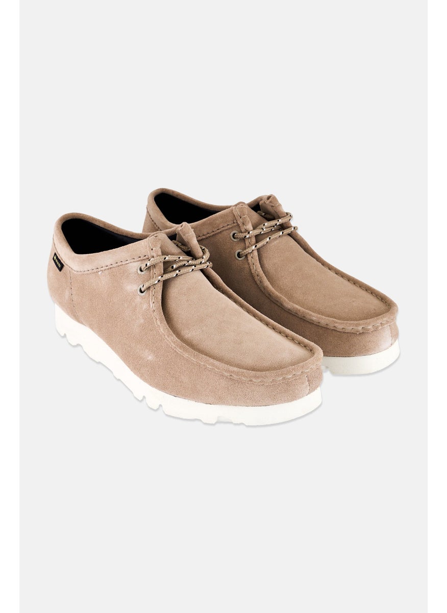 Men Standard Lace Up Casual Shoes, Beige