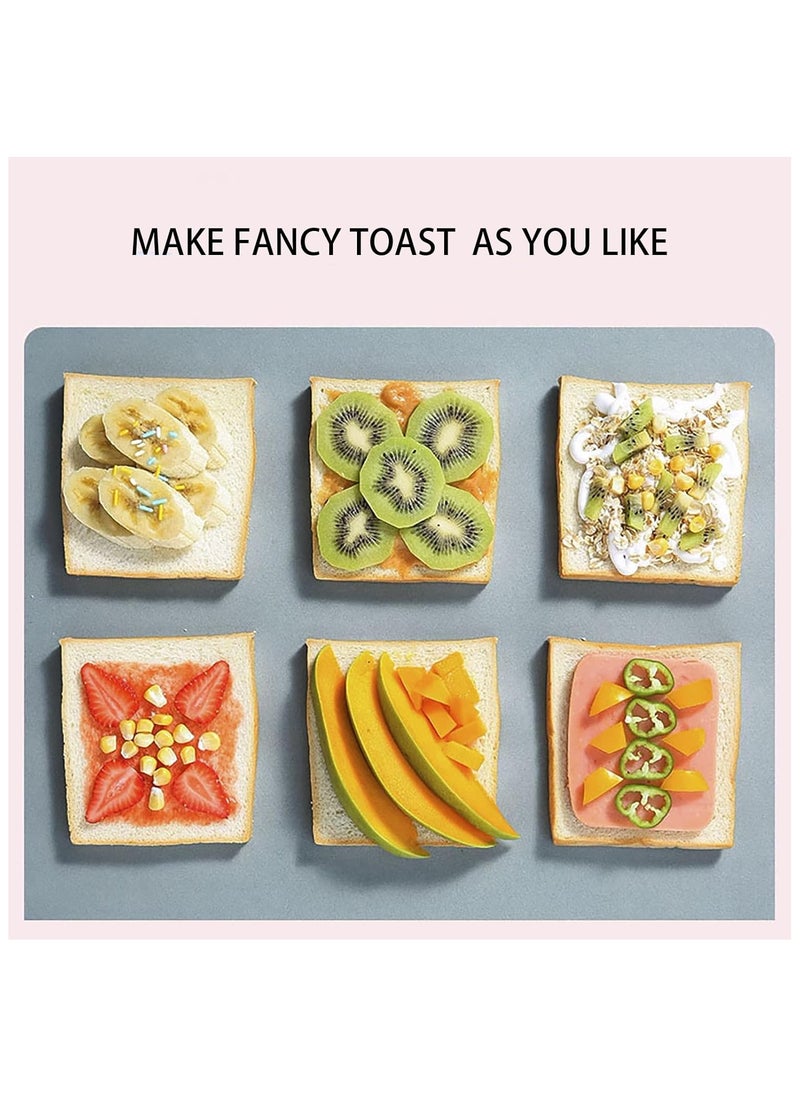 Breakfast Machine 650W, Household Breakfast Toaster, 6-Speed Adjustment, Removable Tray, Double-sided Heating, Defrost, Cancel and Reheat Functions, Automatic Pop-up, for Making Various Breakfast
