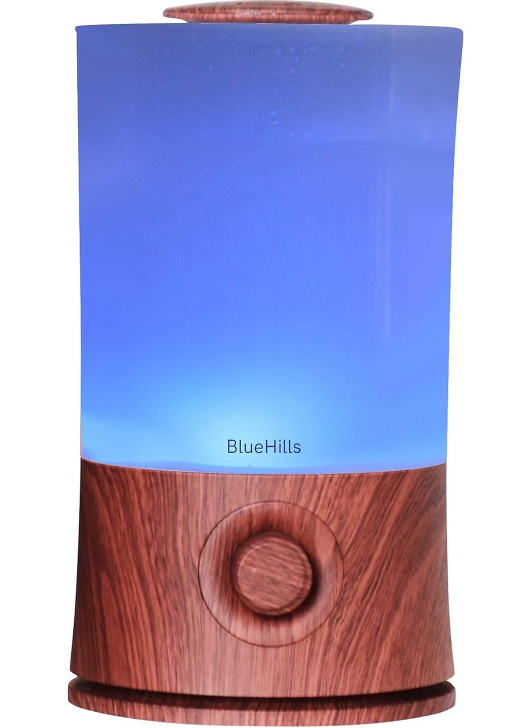 BlueHills Premium 2000 ML XL Essential Oil Diffuser Aromatherapy Humidifier for Large Room Home 40 Hour Run Huge Coverage Area 2 Liter Extra Large Capacity Diffuser High Mist Dark Wood Grain E003