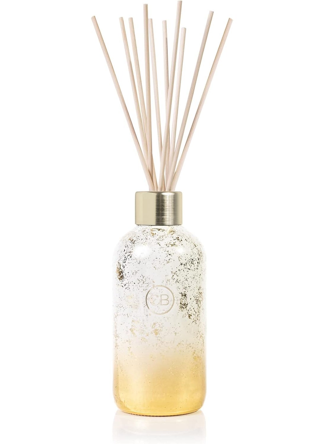Capri Blue Glimmer Reed Diffuser Set - Includes Diffuser Sticks, Scented Oil, and Decorative Glass Bottle - Home Decor Room Freshener - Capri Blue Home Fragrance - Volcano (8 fl oz)