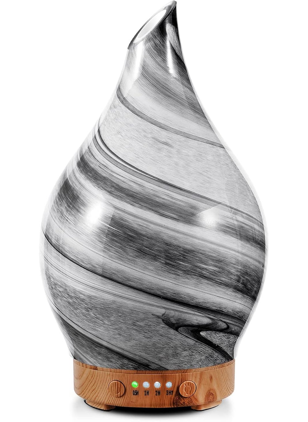 Porseme 100ml Essential Oil Diffuser Glass Color Changing Aroma Air Diffusers Aromatherapy Ultrasonic Cool Mist Humidifier 4 Running Hours Waterless Auto-Off for Sleeping, Yoga, Office, Spa (Ink)
