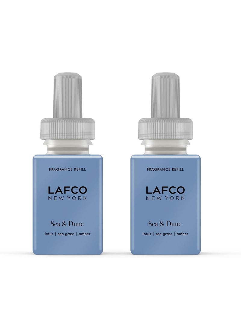 LAFCO New York Pura Smart Device Refill, Sea & Dune - Pack of 2 - Vial Delivers Up to 2 Weeks of Fragrance Life - Made in the USA