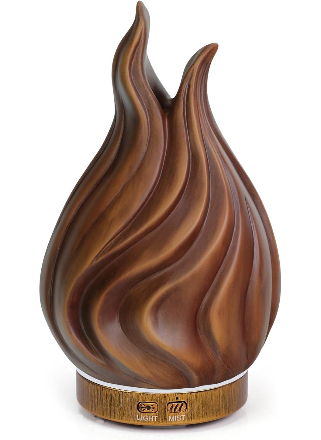 200ml Essential Oil Diffuser for Home, Wood Grain Cover Aromatherapy Diffuser, Cool Mist Humidifier with Safe Auto Shut-Off and 2 Mist Modes & 7 Color LED Night Lights for Office Room (VASE02)