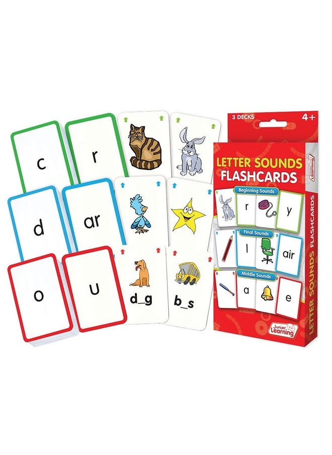 Junior Learning JL202 Letter Sound Flashcards Medium