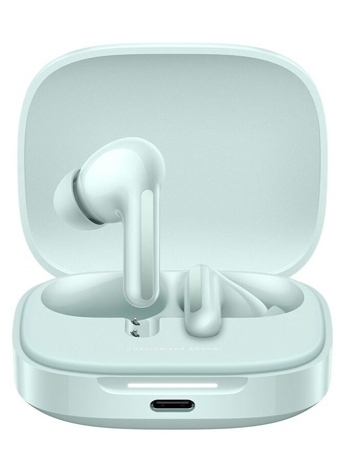 Buds 6 | Dual-driver Hi-Fi sound | Up to 49dB and 2kHz ANC | 2 MIC AI noise reduction | Up to 42h battery life with case | IP54 | Coral Green