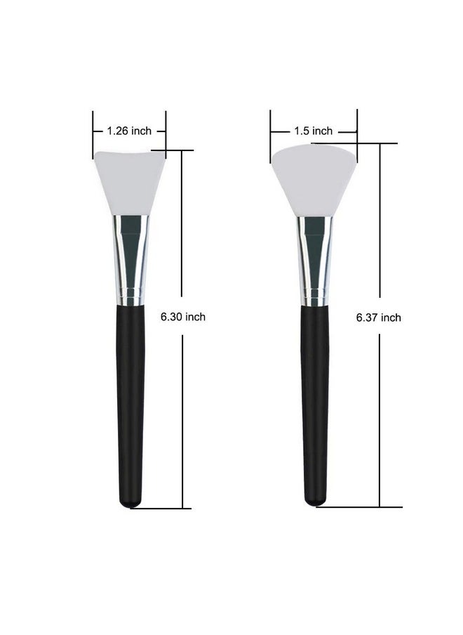LORMAY 2 Pcs Silicone Face Mask Brush Applicator for Facial Mud, Clay Mask, DIY, Modeling Mask, Body Lotion, and BB CC Cream