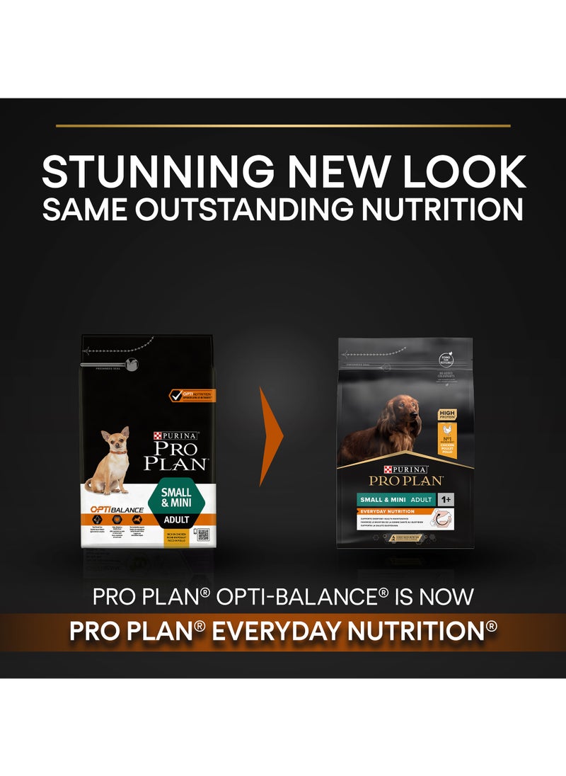 Everyday Nutrition Small and Mini Adult, Dry Dog Food with Chicken 7kg